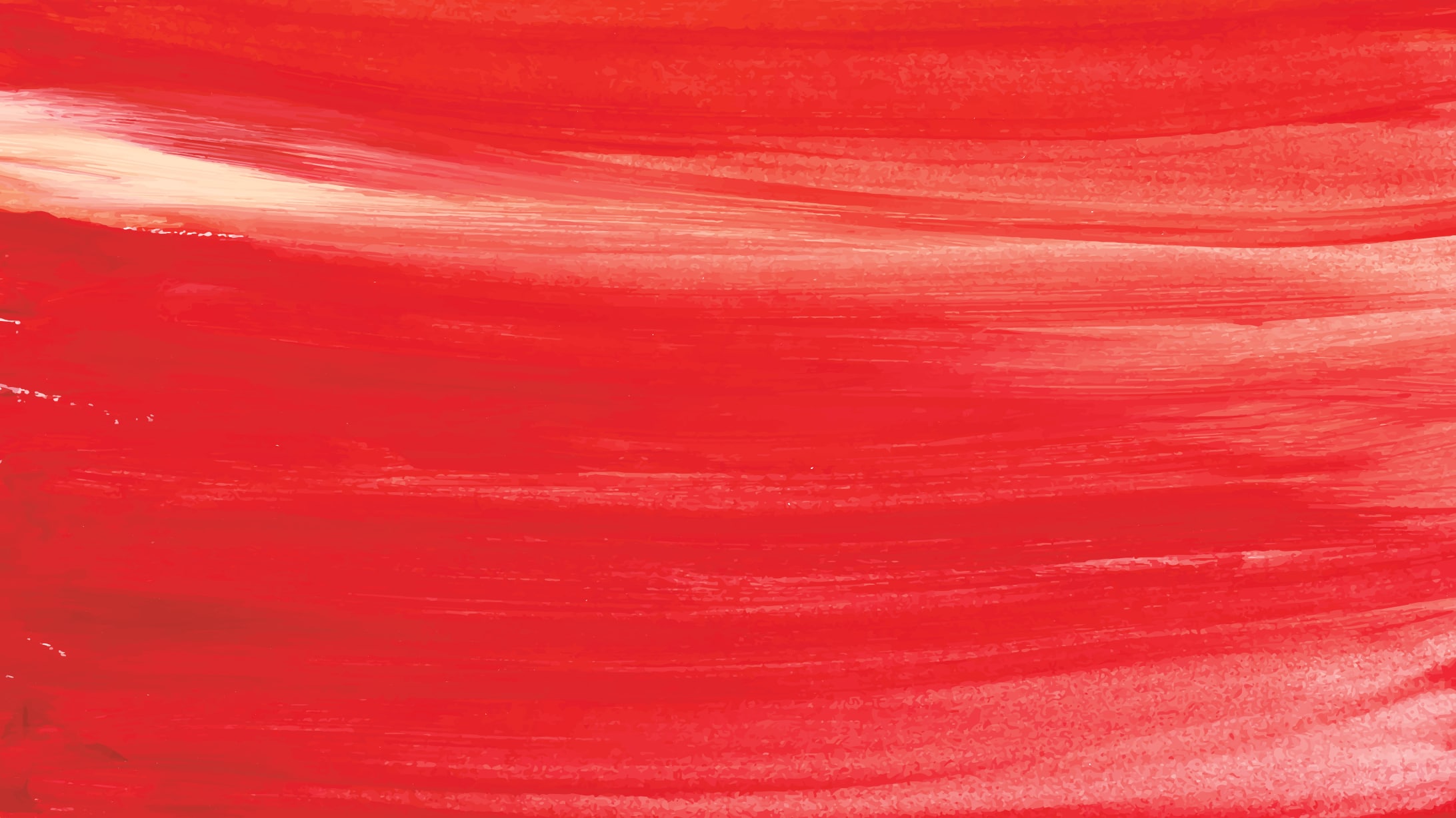Symbolbild starke Menstruation: Rote Farbe, mit breitem Pinsel verstrichen