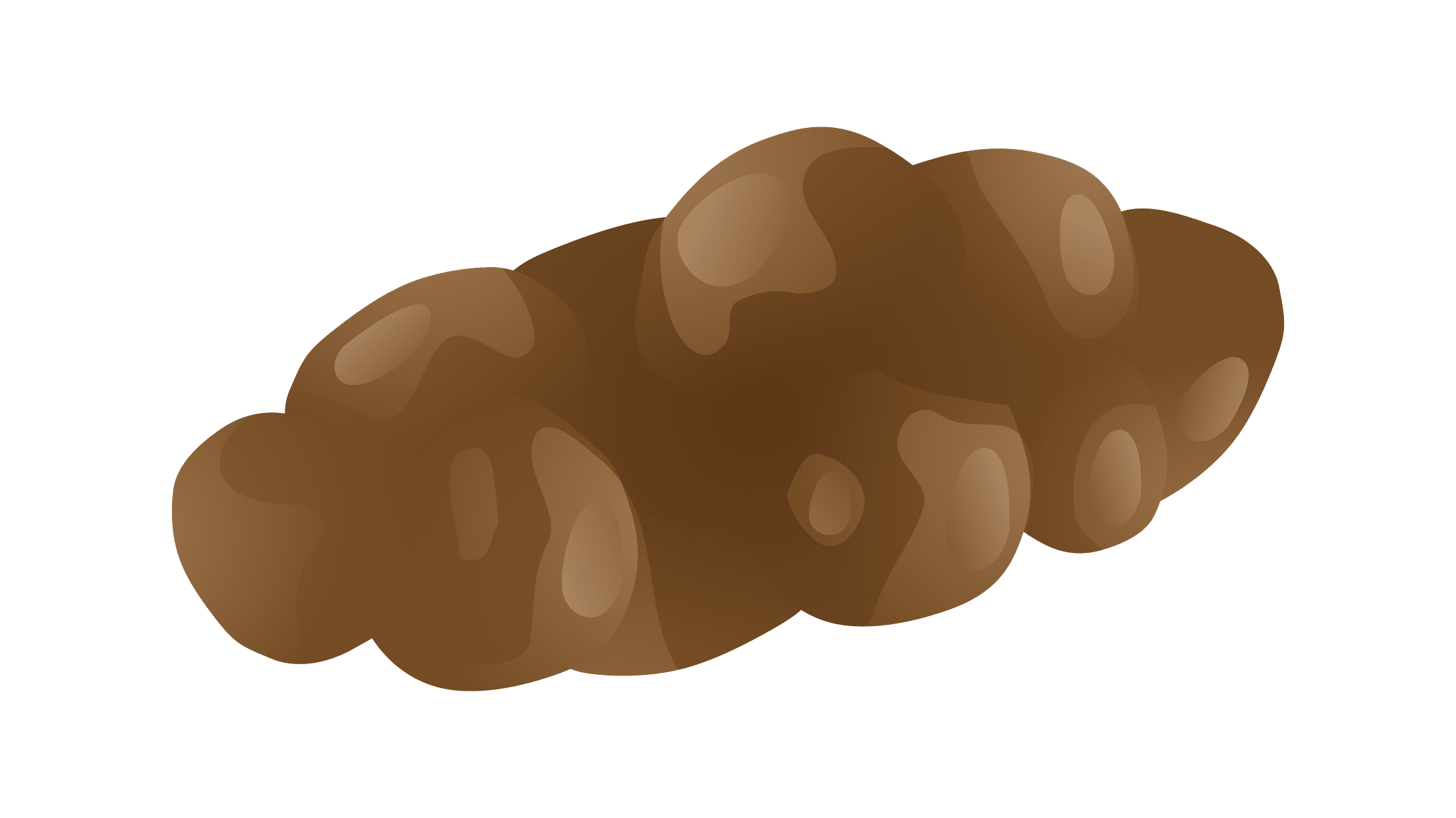 Illustration des Stuhlgang-Typ 2: Wurstartiger, klumpiger Kot