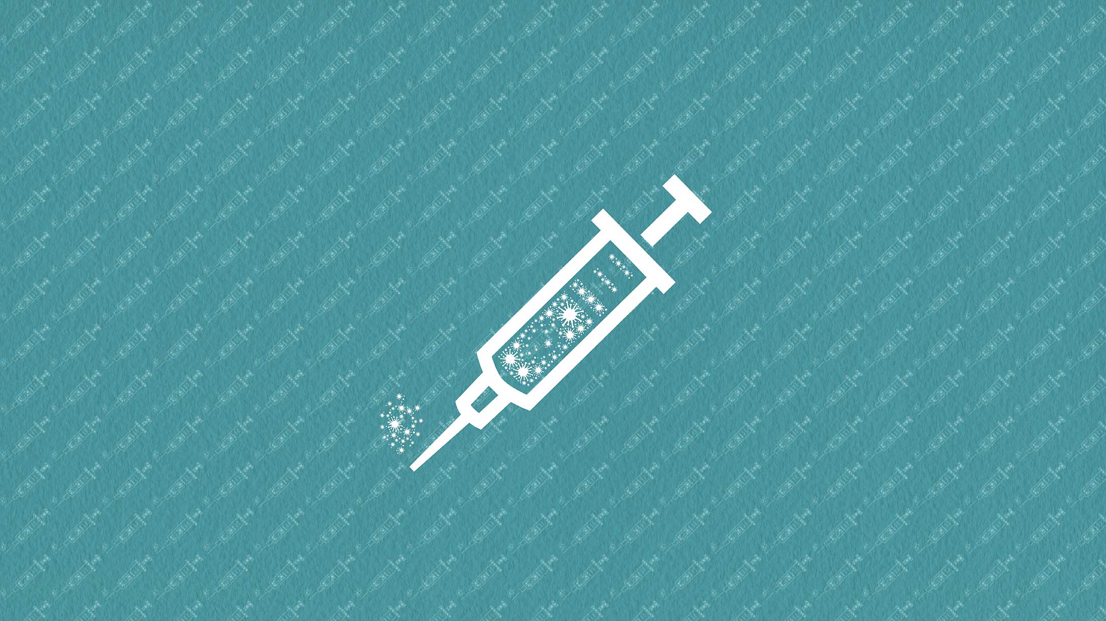 Illustration einer Spritze zum Impfen